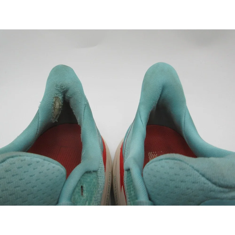 HOKA Clifton 8 Shoes Womens‎ Size 8 Blue Teal Red Running Cushioned 1119394 AEBL